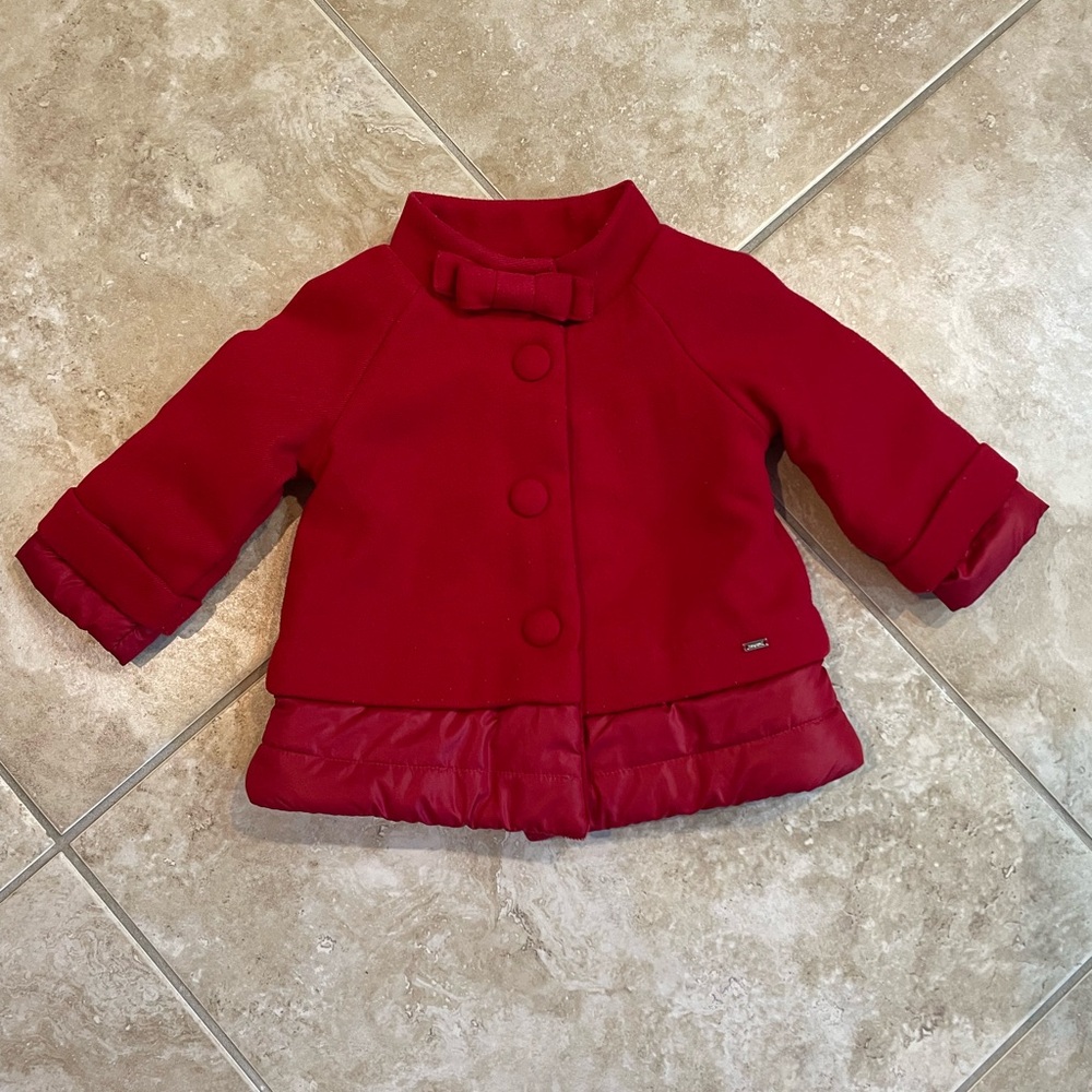 Red baby toddler winter coat size